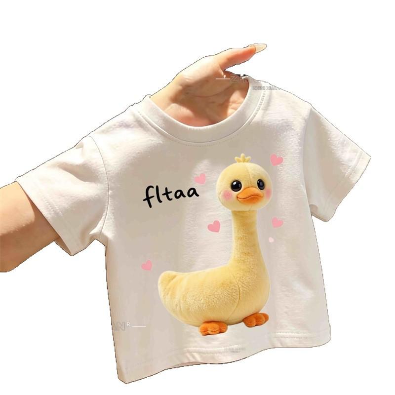 Stylisches Dinosaurier-Cartoon-T-Shirt für Kinder - Dünnes Sommeroberteil mit kurzen Ärmeln