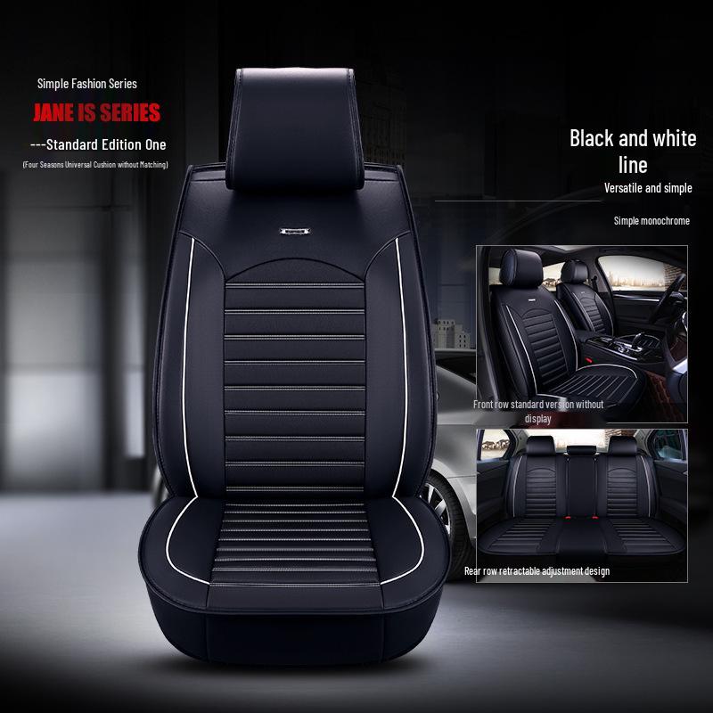 Universal 3D Full Leather Car Seat Cushion for All Seasons - Fits Sylphy, Haval H6/H2, Sagitar, Lavida, Baojun 560