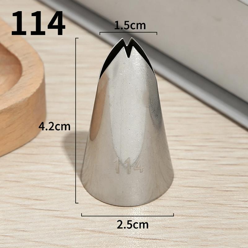 Food Grade Stainless Steel Piping Tip Large Pastry Nozzles Icing Piping Tips Cream Rose Cake Decorating Cupcak KitchenBakingTool