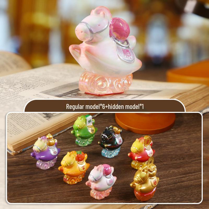 Creative Cute Cartoon Cat Emotion Blind Box Resin Desk Figurine Gift