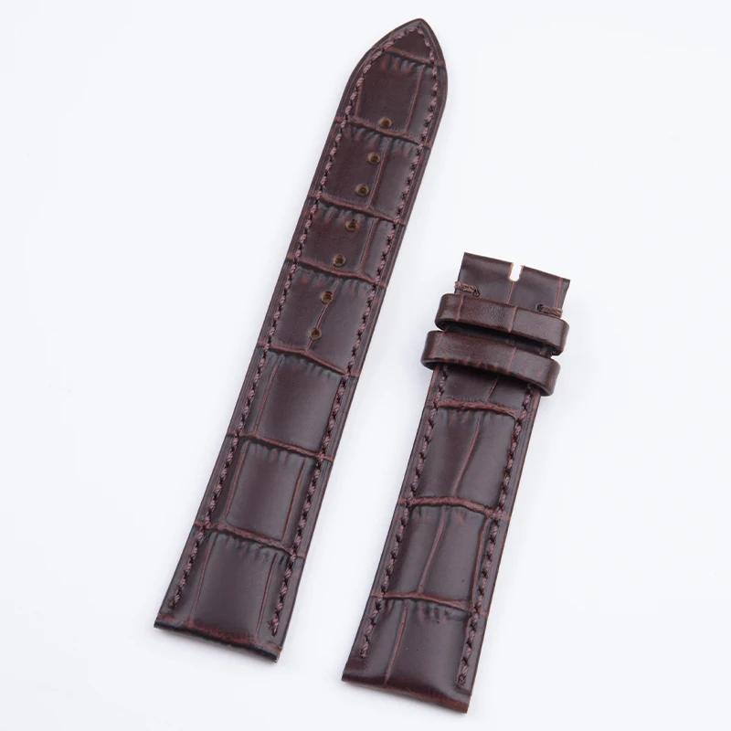 

Universal Accessories 20mm 21mm 22mm Cowhide Genuine Soft Leather Watchband For Longines Jaeger-LeCoultre Strap Black Green Watc 21mm&no Buckle