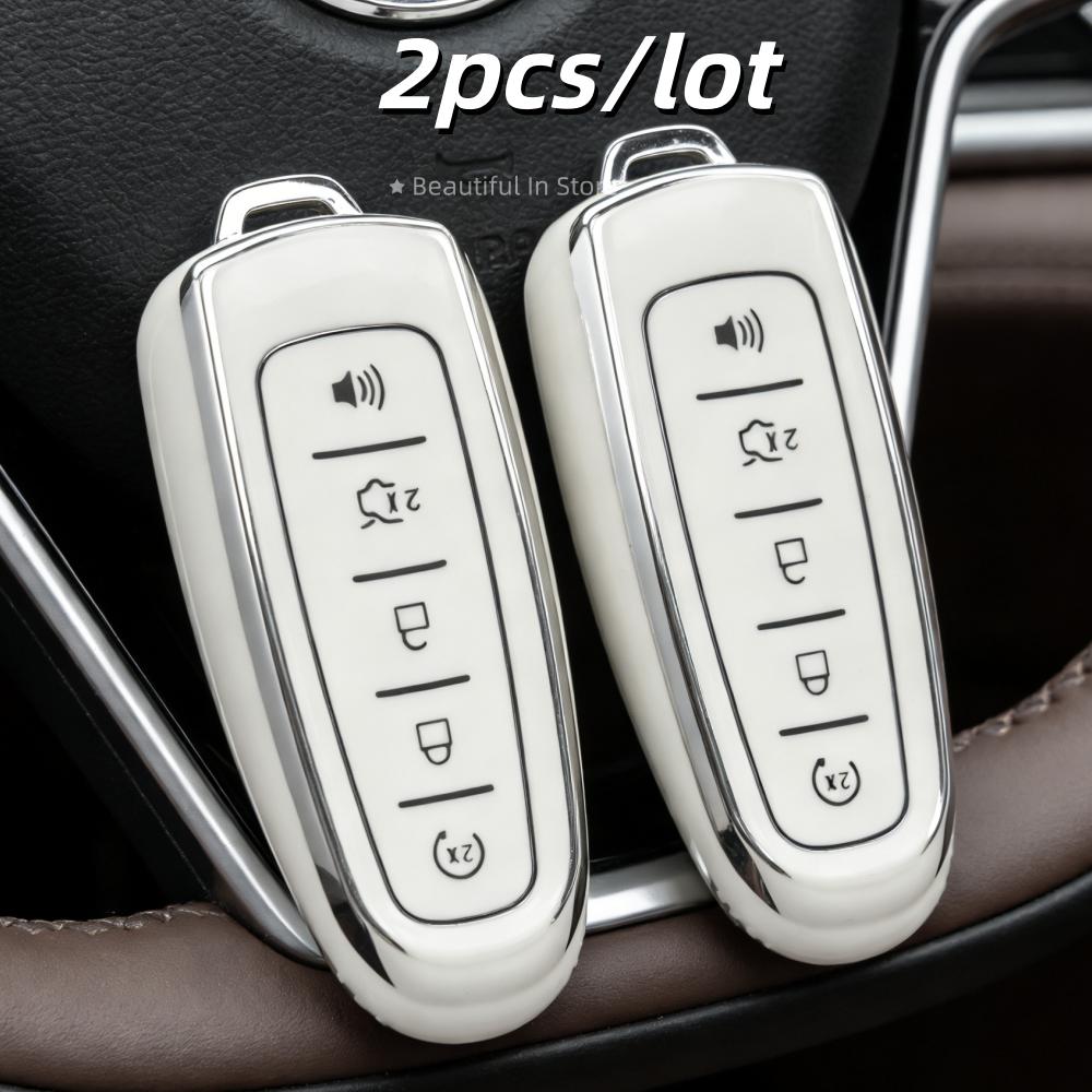 2pcs/lot Key FOB Cover Case Shell for Ford Escape Focus C Max Kuga Edge Explorer Taurus Car Key Case Covers