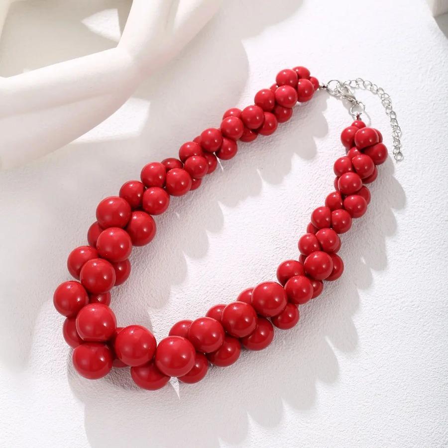 Colorful Mixed Size Beads Necklace Fashion Jewelry Ladies Party Necessary
