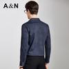 Antonio Men's Classic Business Jacquard Long-Sleeve Shirt
