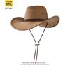 Vintage Western Cowboy Hat British Knight Hat Men's Top Hat Shade Jazz Hat Women's Summer Sunscreen Eaves
