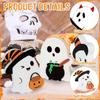 Halloween Ghost Decoration Funny Ghost Decor Handmade Halloween Ghost Decor Set for Fall Party Mantel Table Wooden Ornament Sign