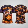 Cute Halloween Animal 3D Print T Shirt Men Women Skunk Walrus Raccoon Red Panda Seal Sloth Donkey Short Sleeve Party Costume Tee