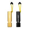 Aluminum Alloy High Decibel Whistle Keychain Double Pipe With Rope Camping Hiking Whistle 5 Colors Outdoors Portable Tools