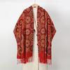 Thick Imitation Cashmere Jacquard Shawl Dual-Purpose Ethnic Style Fringed Shawl Atmosphere