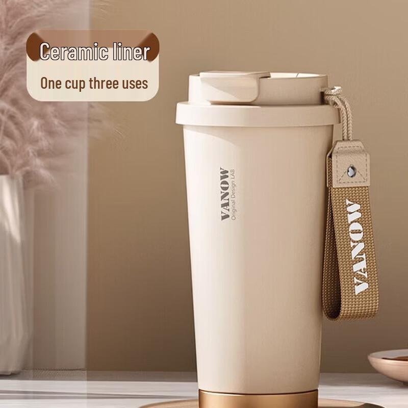 

Vanow Insulated Portable Coffee Mug with Ceramic Liner