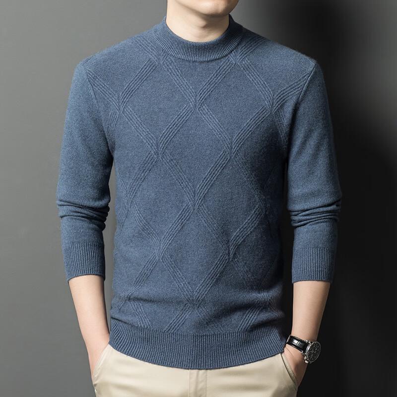 Firstview Men s 90% Merino Wool Round Neck Sweater FV25D2151 2XL