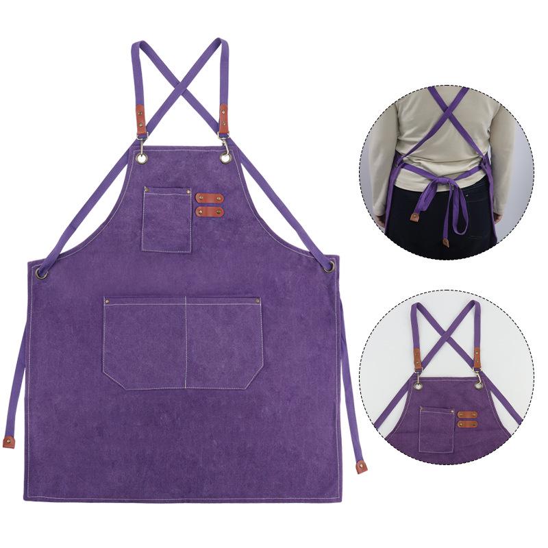 Breathable Waterproof Canvas Apron for Eyelash Extensions and Manicures