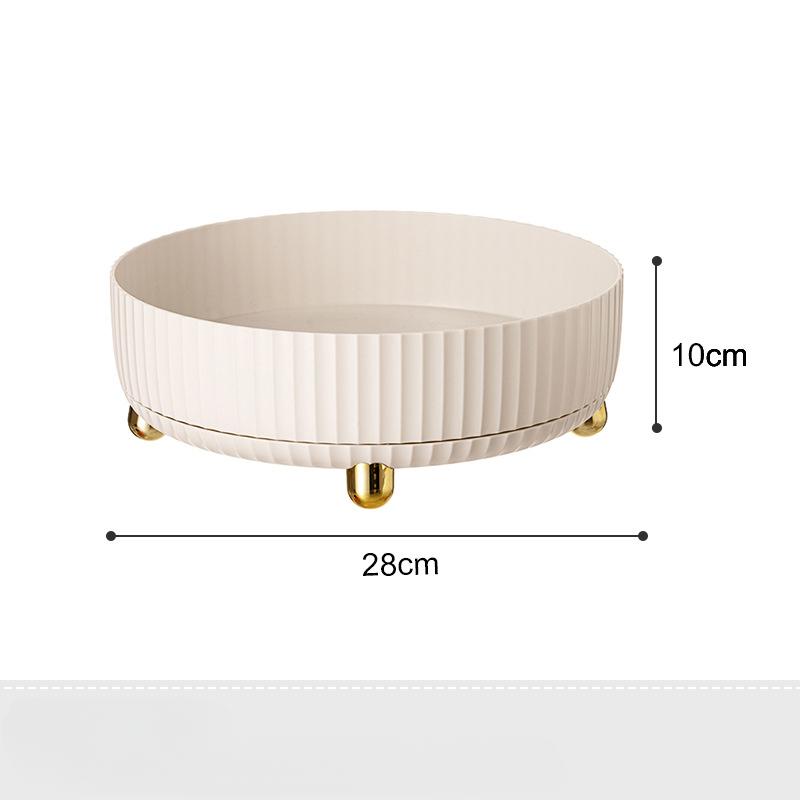 Kitchen Rotatable Seasoning Storage Box Plastic Storage Shelf Home Multifunctional Desktop Storage Rack for Spice Fruit & Cosmetics Organizer