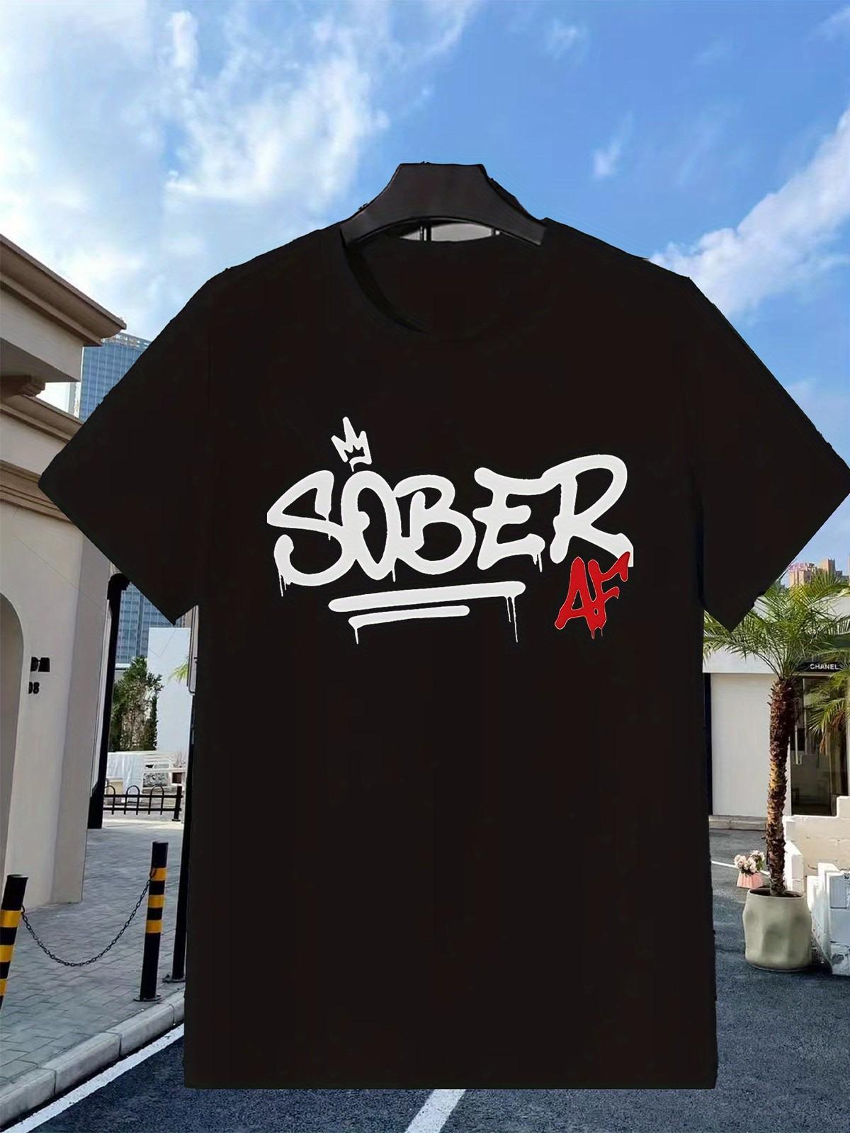 Sober AF AA NA Recovery Hoodie Artistic Sun & Moon Design Soft & Breathable Cr S разноцветный