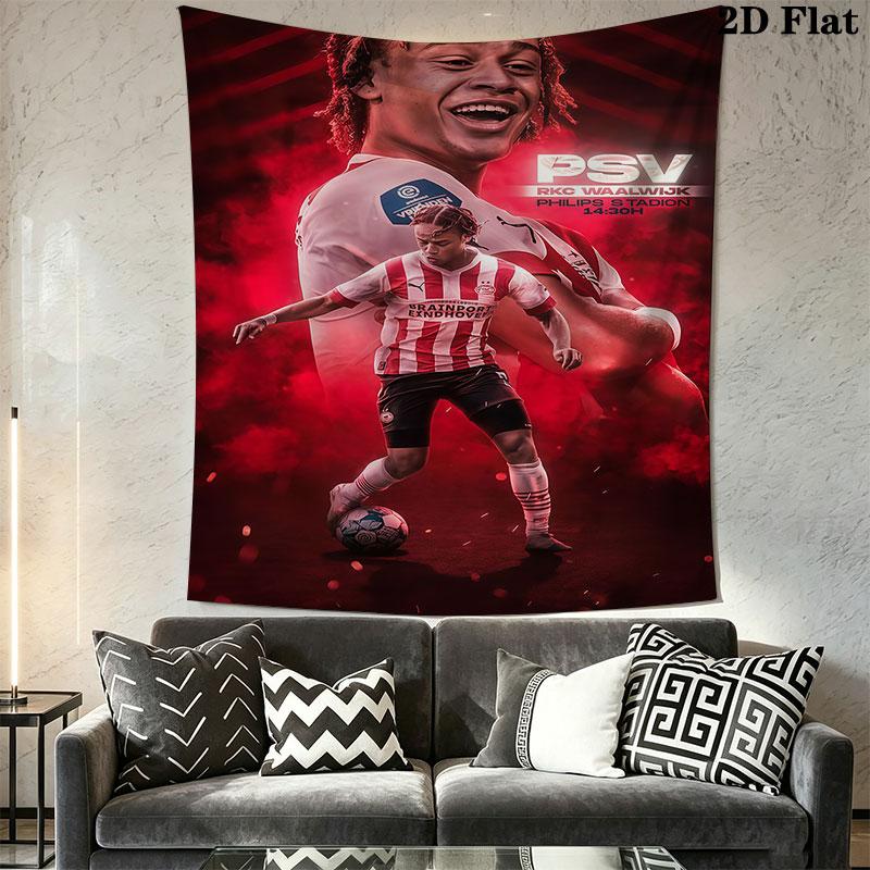 PSV Eindhoven Wall Hanging Printed Fabric Blanket Decorative Tapestries for Bedroom Living Room Home Decor