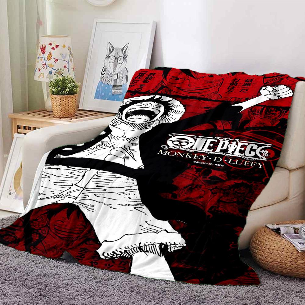 

1pc ONE PIECE Monkey D. Luffy Soft Warm Throw for Home, Office, Trave, All-Season Cozy Bedding Gift, Office Cozy Accessory 1155 80cmx120cm(31inx47in)
