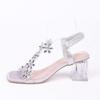 New Summer High Heels with Rhinestones for Plous-size Women