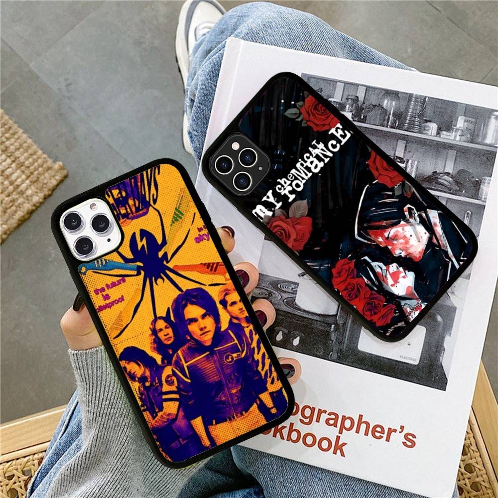 Indie Rock Band My C-Chemical R-Romance Phone Case Wireless Charging PC+TPU For IPhone 11 12 13 14 15 16 17 Pro Max Plus Case