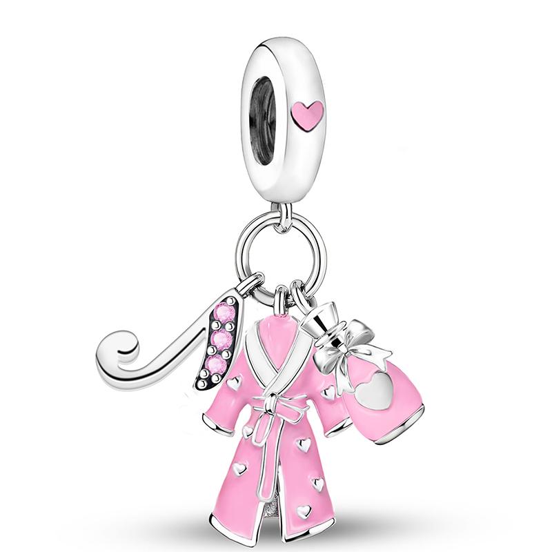 Copper Koala Christmas Tree Clover Love Heart Charms Beads Fit For Original Pan Bracelets Diy Fine Jewelry Gift