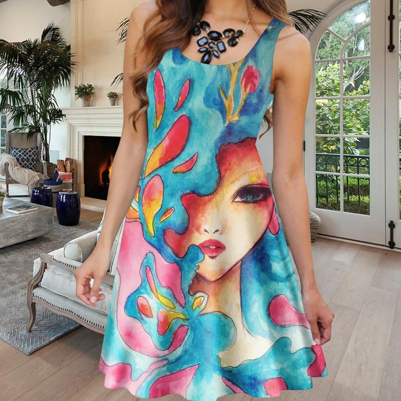 Fashion Loose Casual Sleeveless 