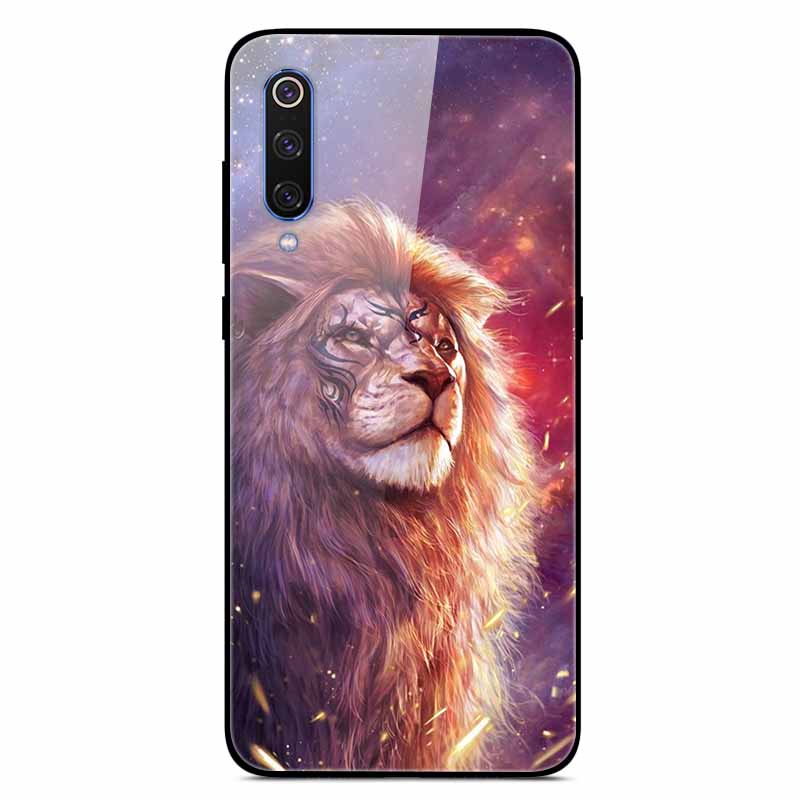 For Xiaomi Mi A3 Cases Luxury Tempered Glass Space Phone Covers for Xiaomi MI 9 Lite Case 9lite MiA3 Hard Back Shell Protective