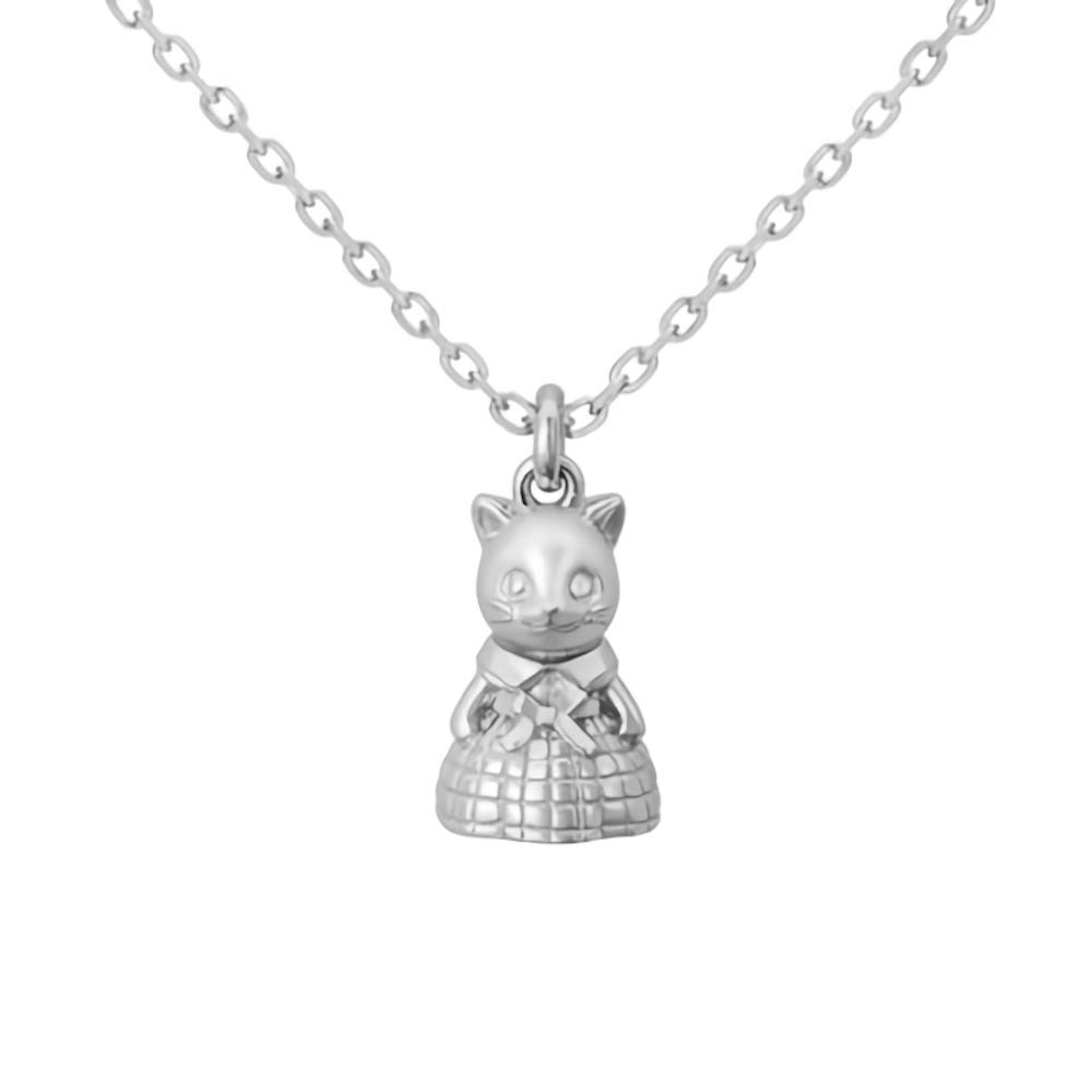 

Sylvanian Families Goods Necklace Persian Cat Girl Necklace K18 White Gold Accessories Jewelry Present [U-Treasure] Women s NSV-101-K18WG