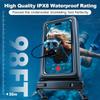 2er-Pack Dual-Fach IPX8 Wasserdichte Handytasche TPU Touchscreen Trockentasche Passt für 7,5 Zoll Handy Verstellbare Lanyard Strand Schwimmen