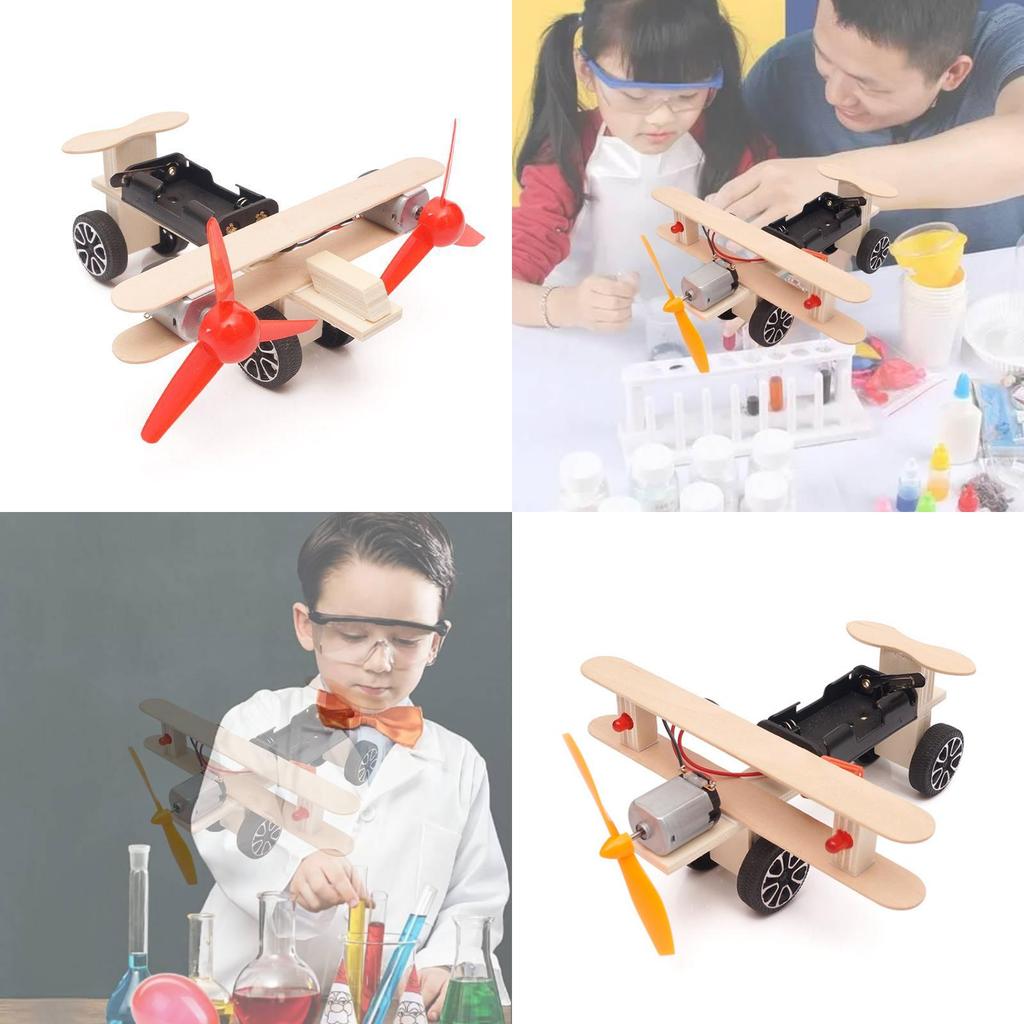 Wooden Diy Gliding Airplane Model For Kids Science Experiment Stem Education