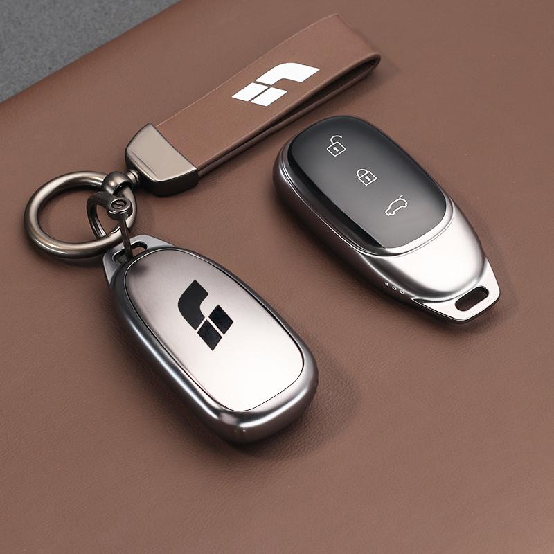 

For Li LiXiang L6 L7 L8 L9 One Mega Car Key Cover Car Keychain Shell Fob Key Protector Case Bag Buckle Holder Car Accessories
