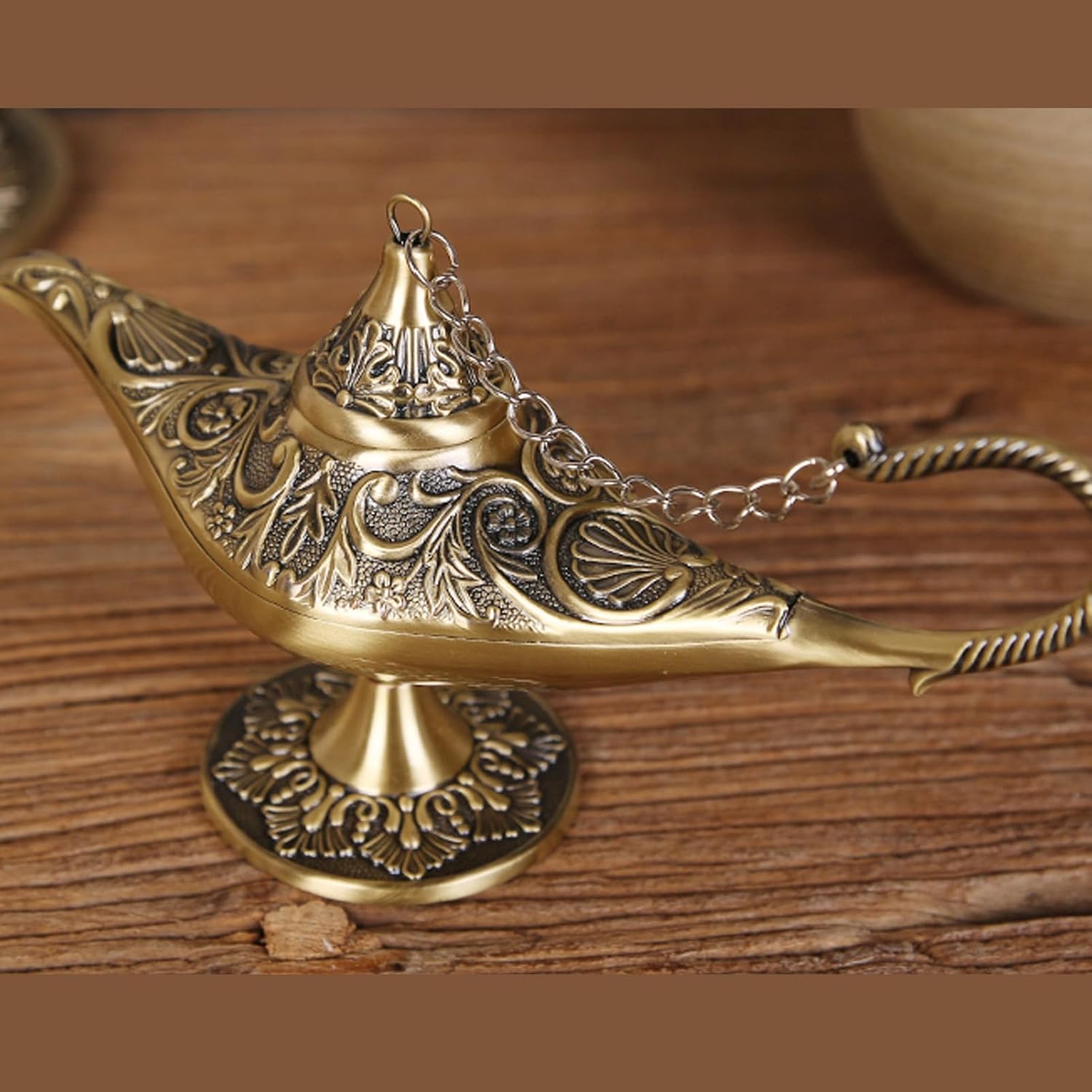 

Винтажная волшебная лампа, Коллекционное издание Джинна/Украшение свадебного стола, Декоративные элементы в виде лампы желаний, Волшебная лампа Аладдина с джинном для костюмного реквизита, Дом