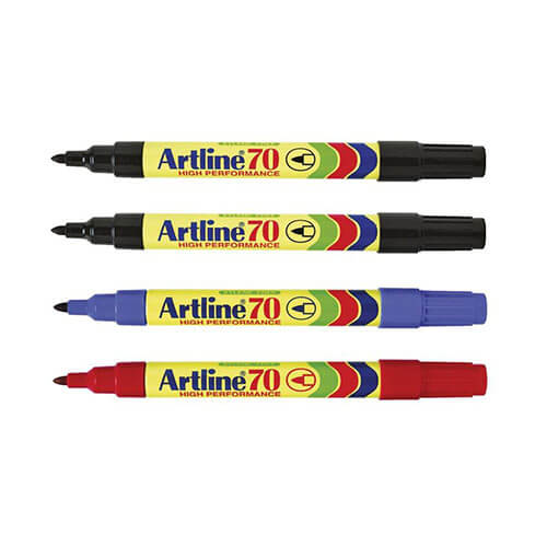Artline Permanent Marker 1.5mm Bullet (Assorted)