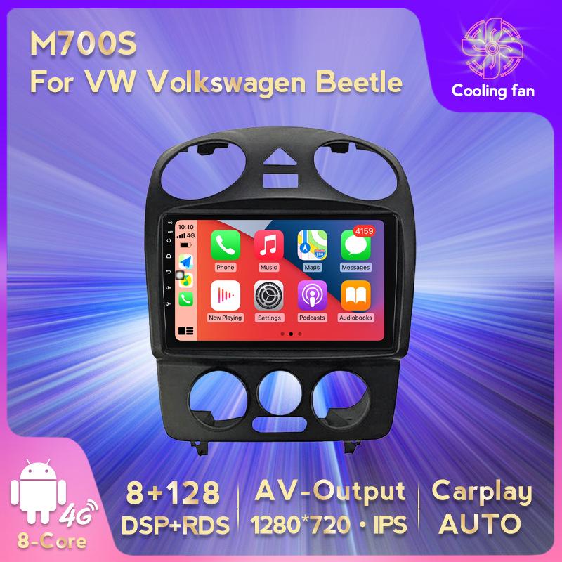 VW Beetle Android Navigation System with Wireless CarPlay Compatibility
