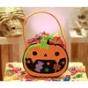 Gift Ready Halloween Treat Bag Non Toxic Felt Reusable Pumpkin Kids Candy Collector Trick or Tote Party Favors Decor