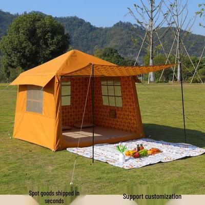 Middle Eastern Windproof, Sunproof, Rainproof Family Camping Inflatable Tent