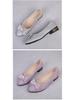 Women's Summer Suede Bow Low-Heel Rhinestone Casual Shoes
