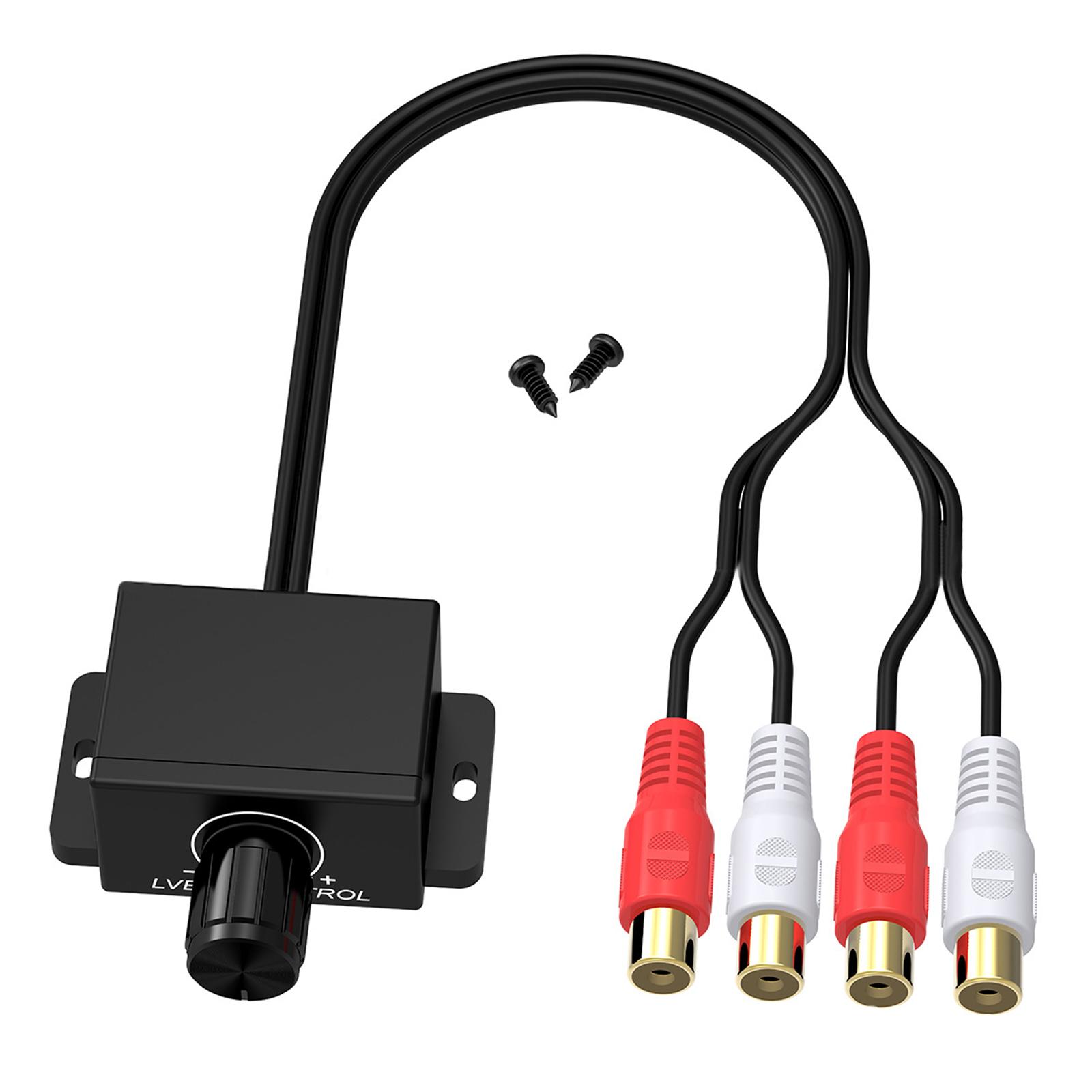 

Автомобильный аудиоусилитель, регулятор громкости LC1 RCA, контроллер уровня, универсальная ручка регулировки громкости звука для автомобильного динамика