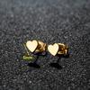 1 Pair Stainless Steel Earrings Trend Korean Sweet Heart Fashion Stud Earrings For Women Jewelry Party Friends Wedding Gifts NEW
