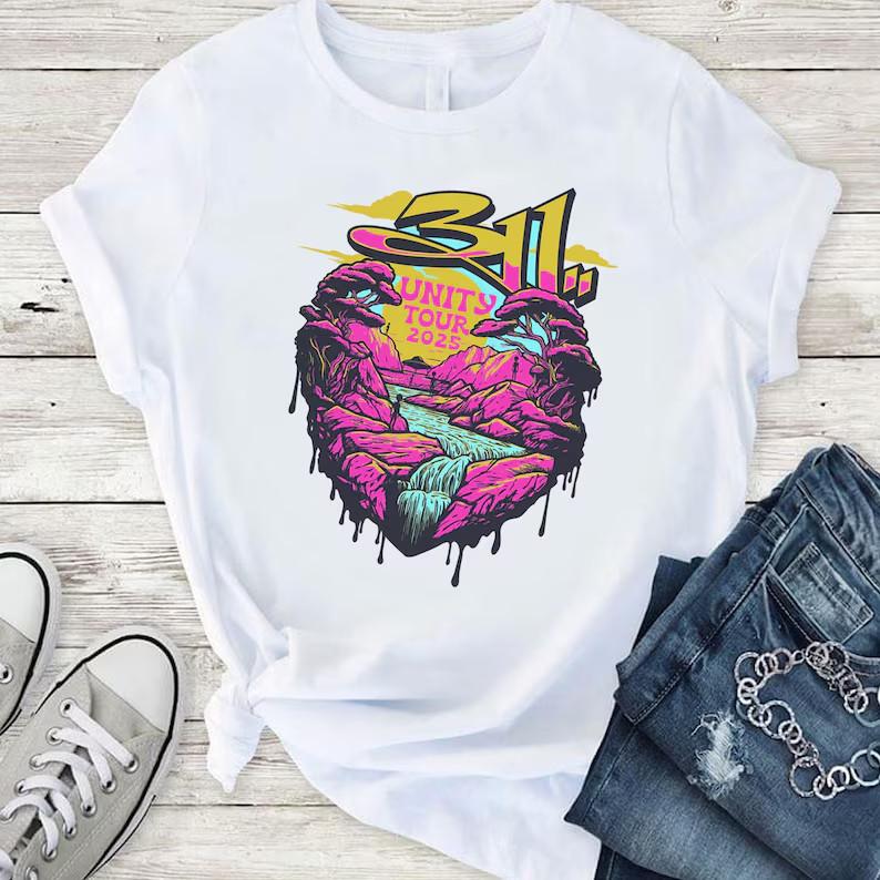 

Rare 311 Band 2025 Collection Gift for Fan S to 5XL White T-shirt K767 Unisex T-Shirt XXL