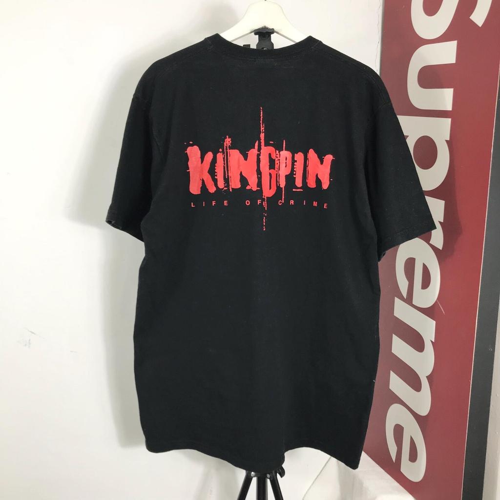 Vintage Grails 90s kingpin life of crime Gaming T shirt /PLAYSTATION Game / Adventure Action Promo, Sega PC Gaming