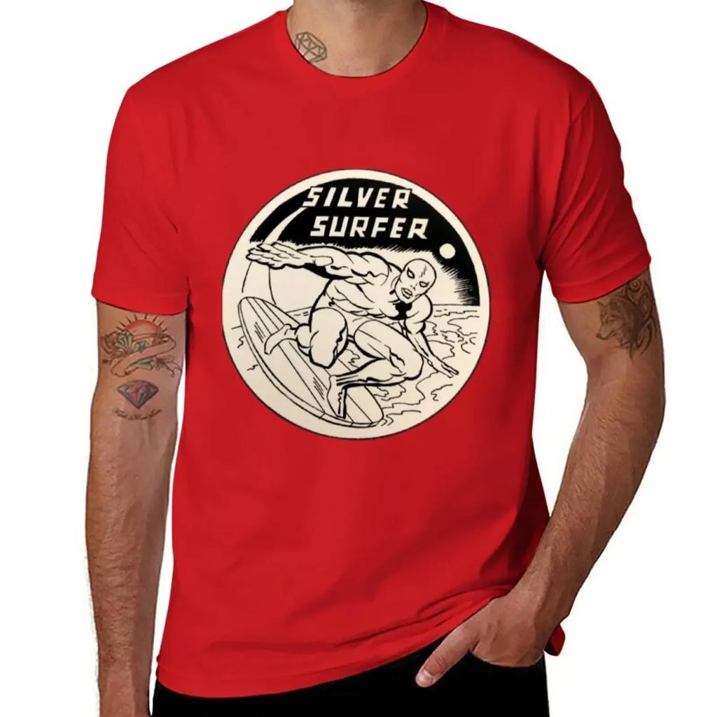 Silver Surfer TShirt kawaii clothes anime clothes funny t shirts for men
