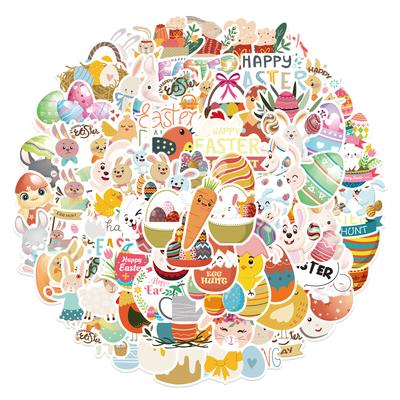 100 Cartoon Easter Graffiti Stickers Decorative Suitcase Pen Guitar Notebook DIY Waterproof Stickers