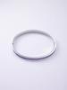 CARLIDANA Luxury Colorful Orange Enamel Bangles Bracelets for Women Party Gift Fashion Bangles Original Stainless Steel Jewelry