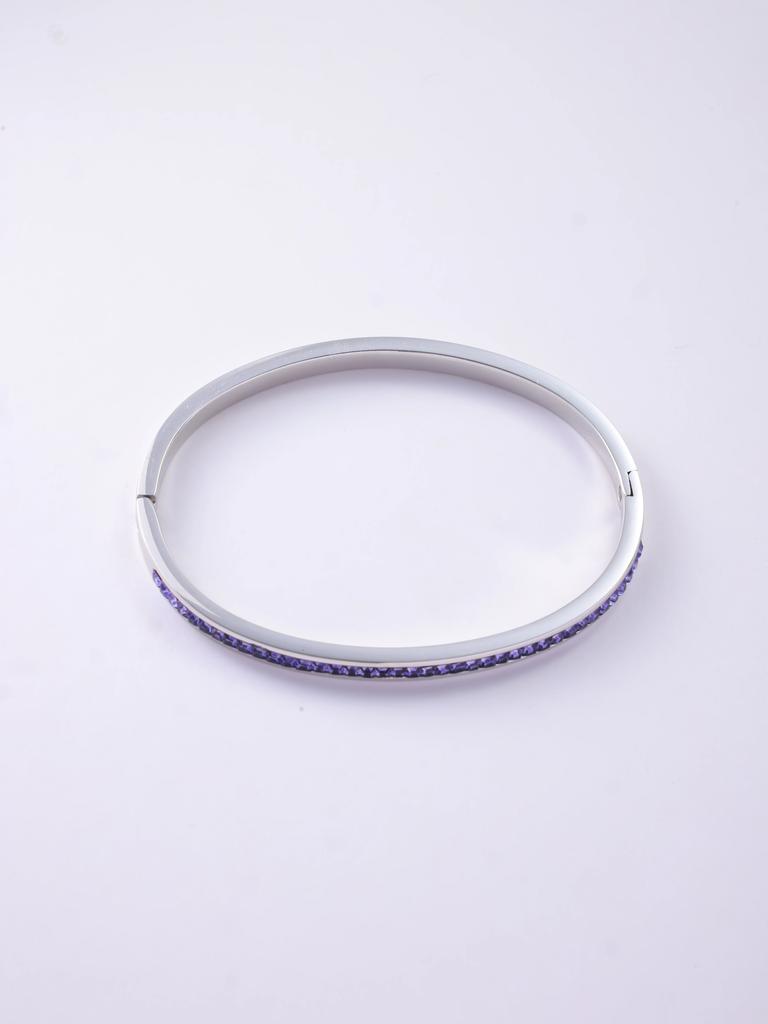 CARLIDANA Luxury Colorful Orange Enamel Bangles Bracelets for Women Party Gift Fashion Bangles Original Stainless Steel Jewelry