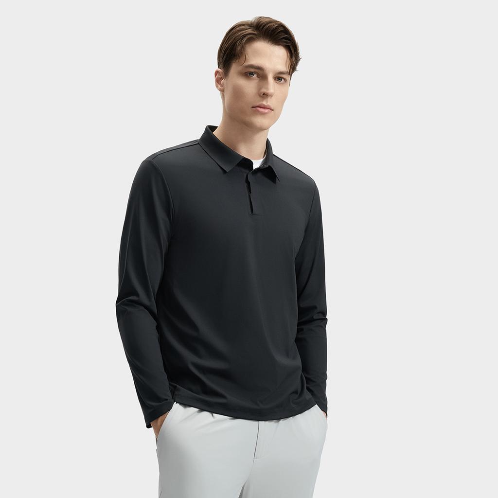 New FILA Polo Shirt Men's Jet Black F11M432203FBK