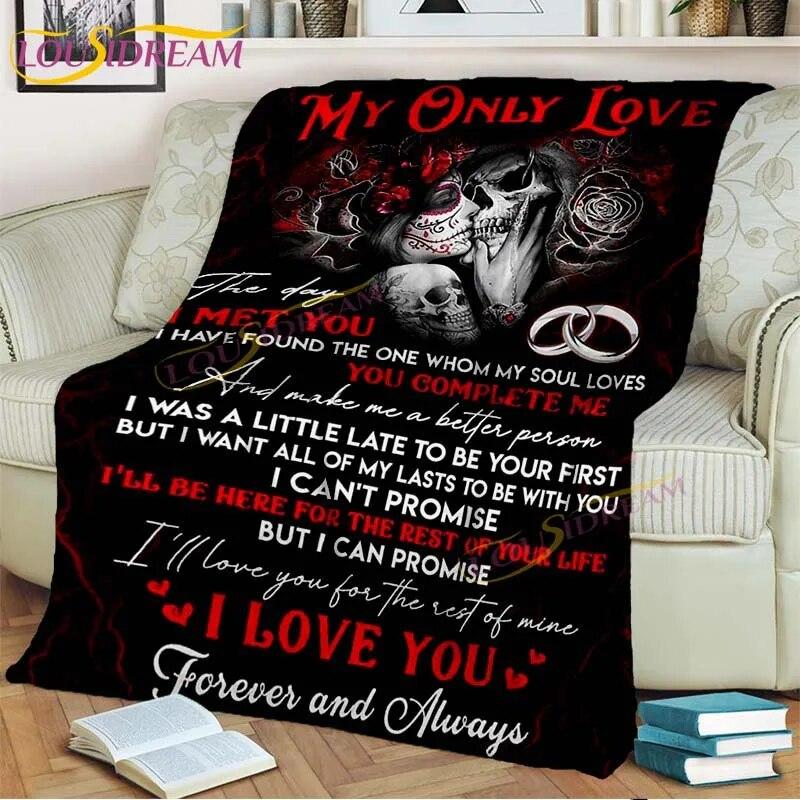 To My Wife/husband/Daughter/Son/Mom/Sister Blanket Custom Blanket Gift Air Mail Letter Blanket Family Gift Best Wish for Her/him