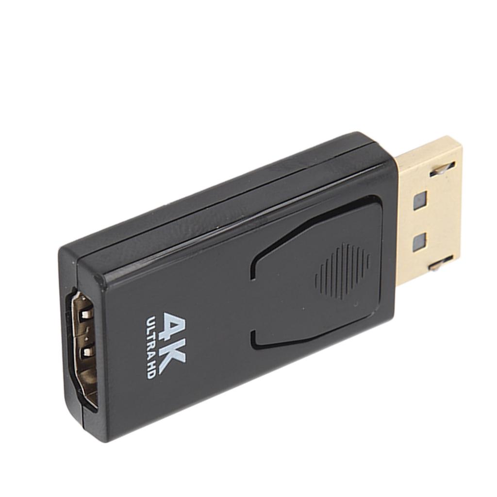 4K DisplayPort to HD Multimedia Interface Adapter Compact Unidirectional Video Monitor Converter for Laptop