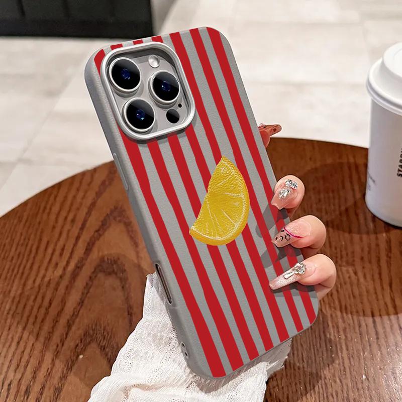 

For Xiaomi 14T 13T Pro 5G Case Lemon Striped Lichee Pattern Shockproof Silicone Bumper Cover For Xiaomi Mi 11 Lite 5G Soft Funda Xiaomi Mi 11 Lite 5G