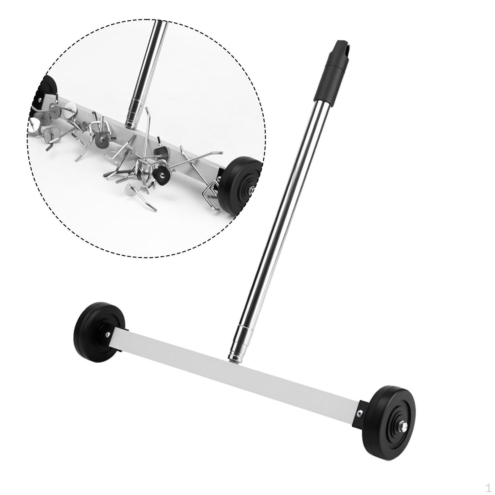 

Portable Pick up Sweeper Rolling Floor Practical Telescopic Handle Metal Debris