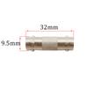 100pcsBNC Female Connector Solderless BNC Female to BNC Jack Extension Cable Coupler for CCTV Camera Security Surveillance System
