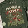 Apple Picking Shirt, Vintage Fall Harvest Tee with Rustic Farm Graphic